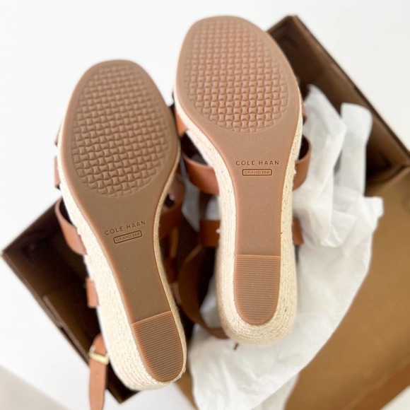 $150 Cole Haan Crystal Brown Espadrille Size 8.5 - Picture 3 of 5